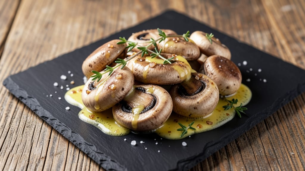 Boiled Mushrooms Recipe: Garlicky Butter Infusion for Rich Side Dishes