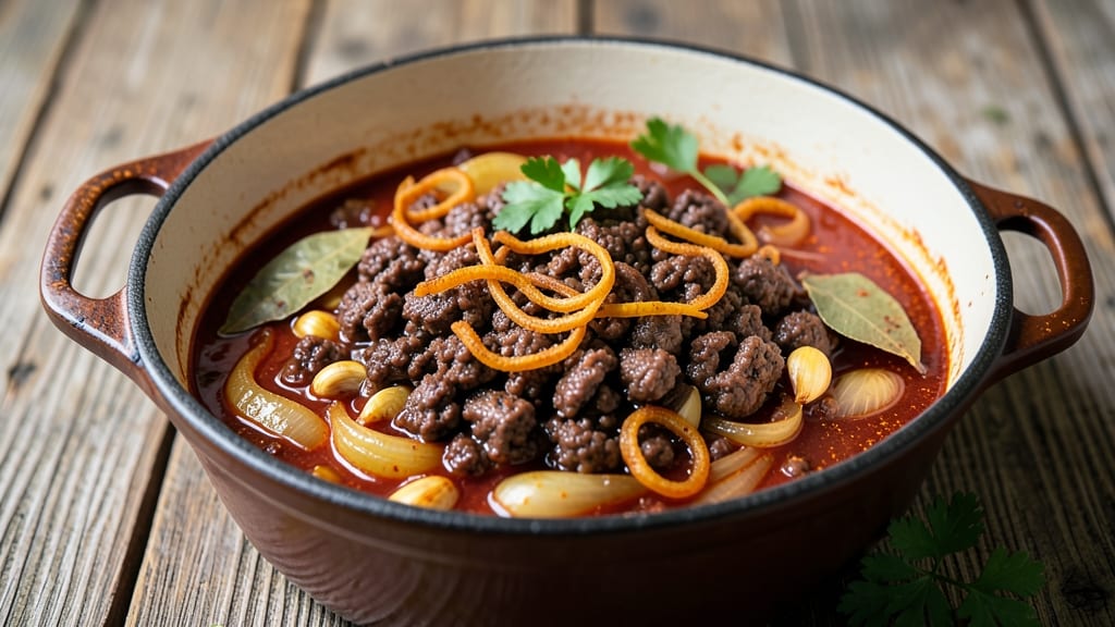 Classic Goulash Old Fashioned Goulash Ground Beef American Goulash Recipe: Old-Fashioned Beef Stew Warmth in One Pot