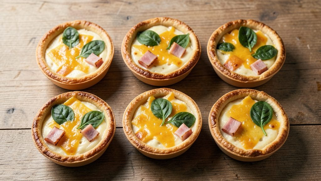 Easy Individual Quiche Recipe: Crispy Edges, Gooey Centers, No Mess