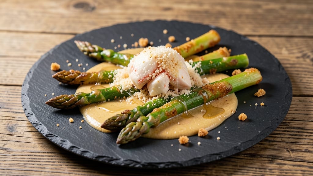 Fried Asparagus With Lump Crab Meat Recipe: Crispy Bites and Luxurious Flavor Fusion