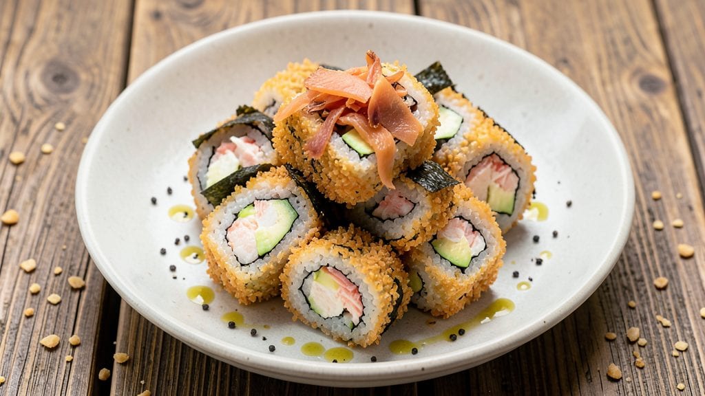 Fried Sushi Recipe: Crispy Cornflake Crunch With Fresh Fillings