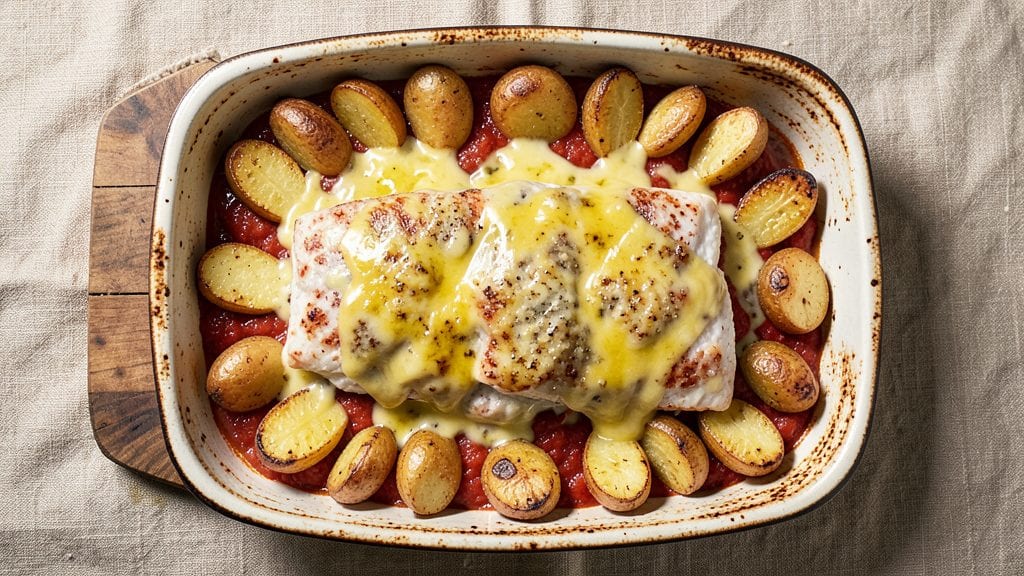 Jamie Oliver's Fish Bake Recipe: Crispy Top, Melty Cheese Magic