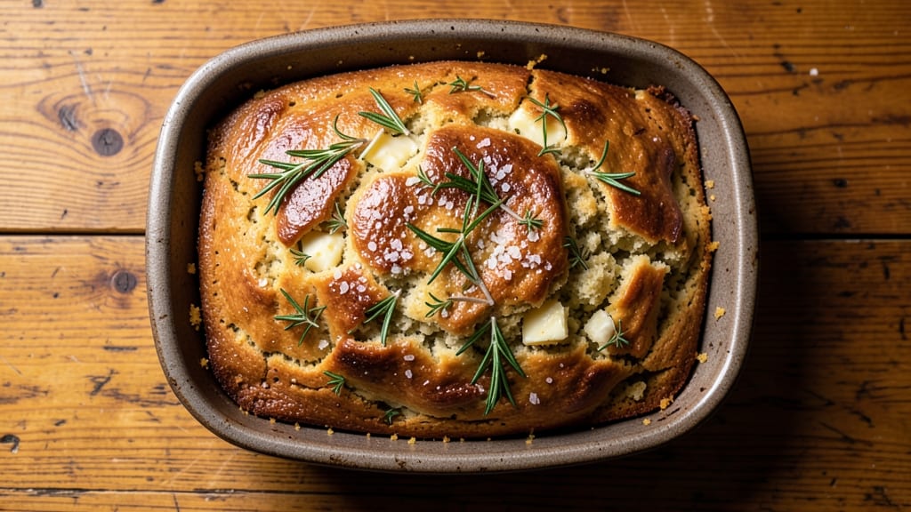 Savory Cake Recipe: Herb-Infused Layers With Crispy Top